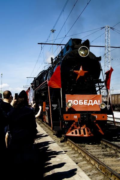 «Поезд Победы» на паровой тяге прибудет на станцию Златоуст  