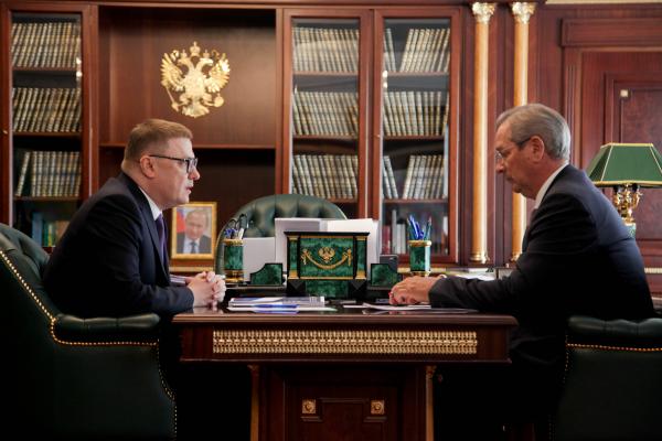 Алексей Текслер обсудил с уполномоченным по правам предпринимателей региона Александром Гончаровым вопросы поддержки бизнеса